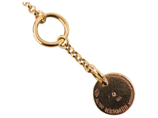 Hermès Set de Pulsera de Dijes Hermes Gambard Dorado - vista 12