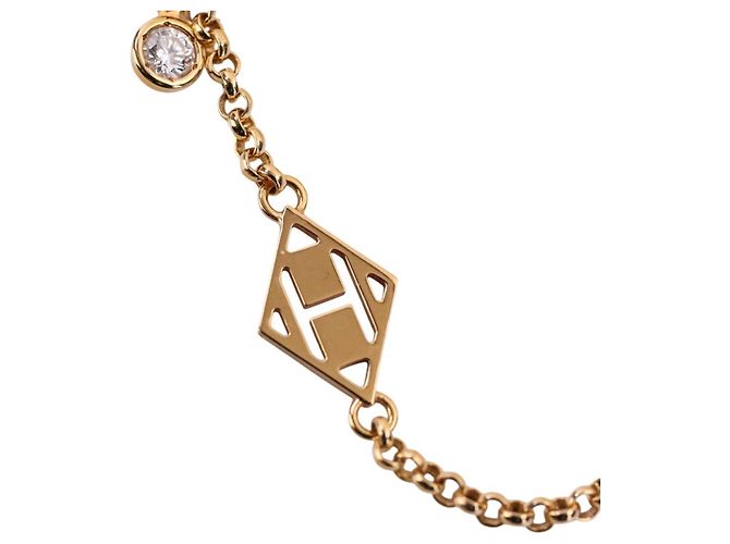 Hermès Set de Pulsera de Dijes Hermes Gambard Dorado - vista 7