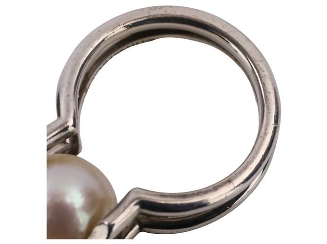 Autre Marque Tiffany HardWear Ring mit Süßwasserperlen Silber - Ansicht 14