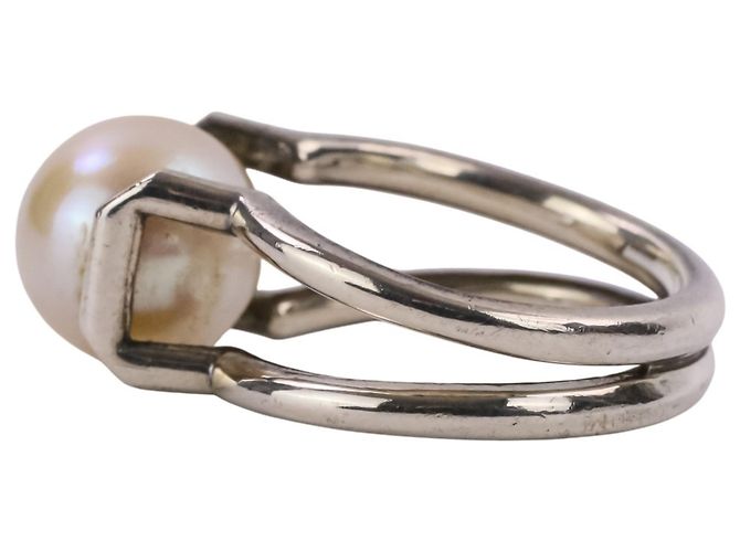 Autre Marque Tiffany HardWear Ring mit Süßwasserperlen Silber - Ansicht 3