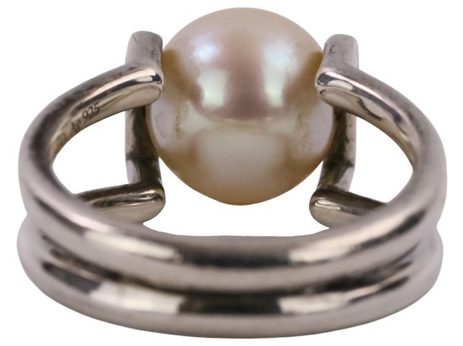 Autre Marque Tiffany HardWear Ring mit Süßwasserperlen Silber - Ansicht 5