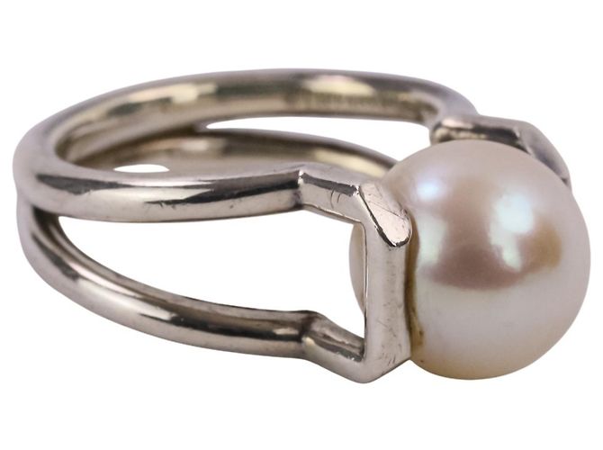 Autre Marque Tiffany HardWear Ring mit Süßwasserperlen Silber - Ansicht 7