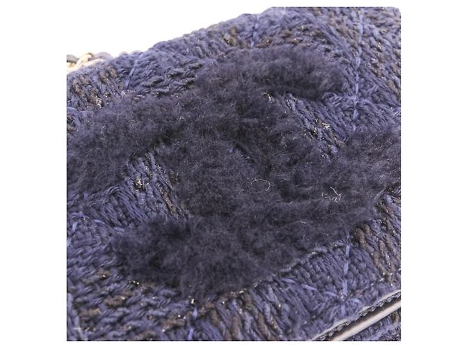 Borsa Chanel Matelassé Coco Mark con pochette Blu navy - vista 10