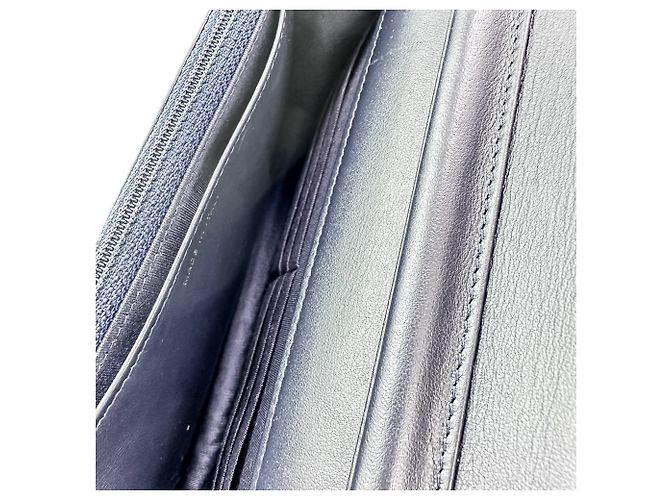 Borsa Chanel Matelassé Coco Mark con pochette Blu navy - vista 12