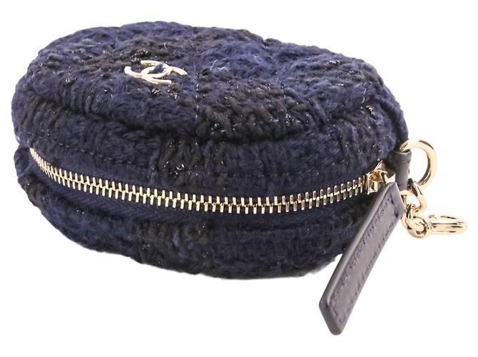 Borsa Chanel Matelassé Coco Mark con pochette Blu navy - vista 16