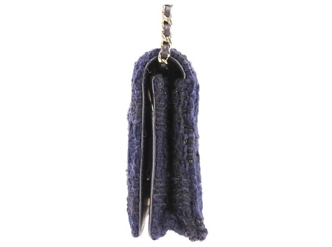 Borsa Chanel Matelassé Coco Mark con pochette Blu navy - vista 5