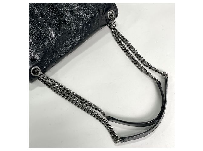 Autre Marque Borsa a tracolla Saint Laurent Niki Medium in pelle Nero - vista 6