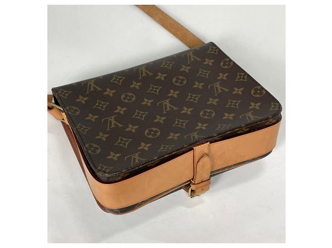 Borsa a tracolla Louis Vuitton Monogram Brown Cartouchiere Marrone - vista 2