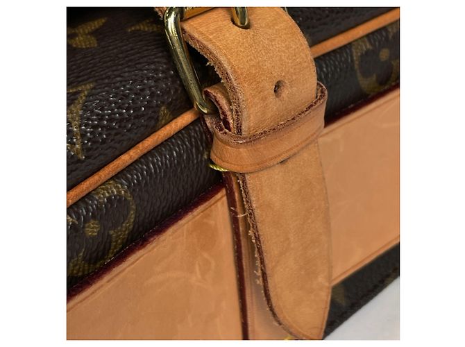 Borsa a tracolla Louis Vuitton Monogram Brown Cartouchiere Marrone - vista 4