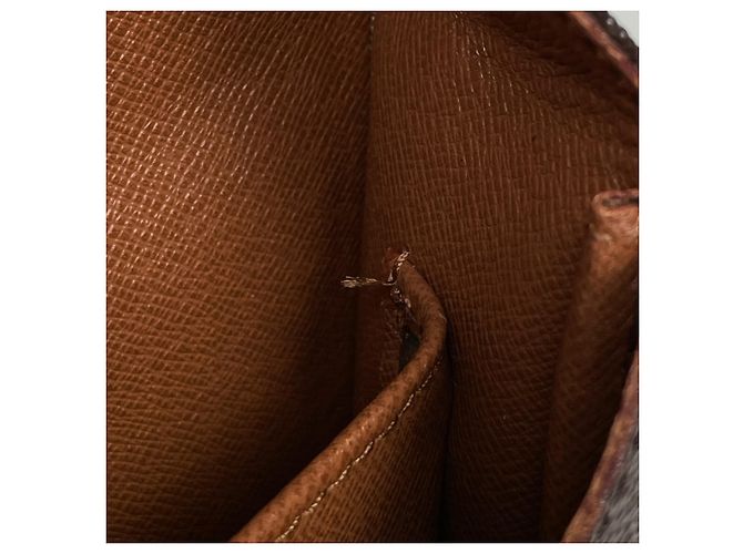 Borsa a tracolla Louis Vuitton Monogram Brown Cartouchiere Marrone - vista 8