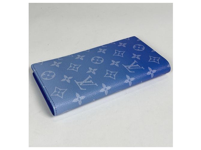 Louis Vuitton Portefeuille Brazza Long Wallet Blu - vista 2