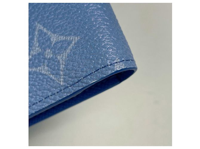 Louis Vuitton Portefeuille Brazza Long Wallet Blu - vista 3