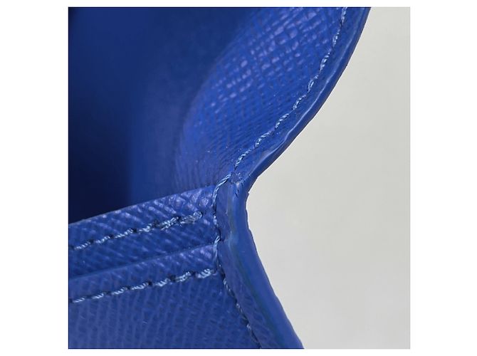 Louis Vuitton Portefeuille Brazza Long Wallet Blu - vista 4