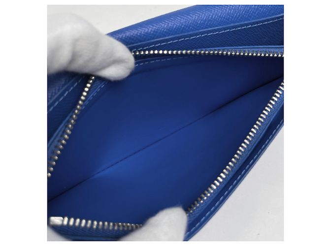 Louis Vuitton Portefeuille Brazza Long Wallet Blu - vista 5