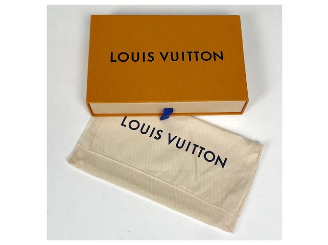 Louis Vuitton Portefeuille Brazza Long Wallet Blu - vista 7