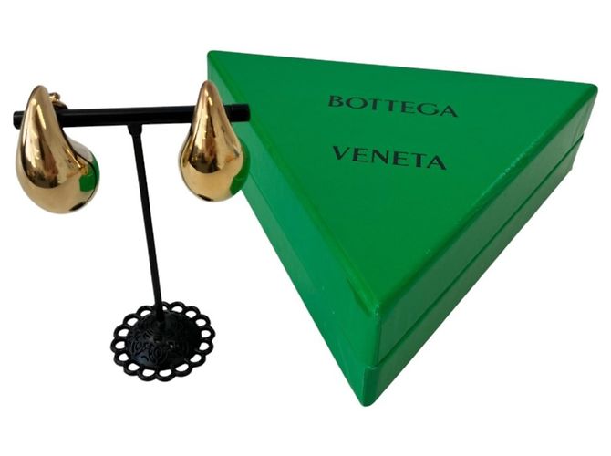 Orecchini a bottone placcati oro Bottega Veneta D'oro - vista 7