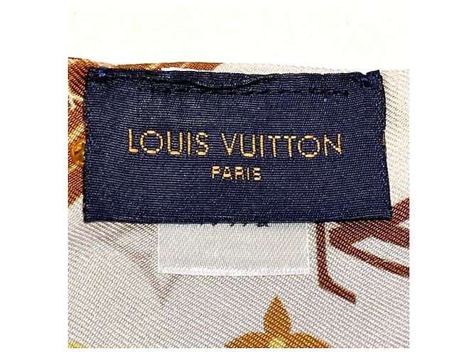 Louis Vuitton Bandeau BB Studded Narrow Scarf Marrone Beige - vista 10