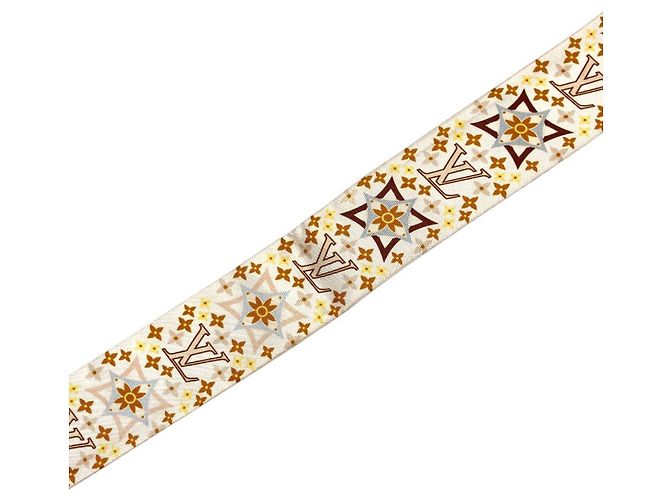 Louis Vuitton Bandeau BB Studded Narrow Scarf Marrone Beige - vista 3