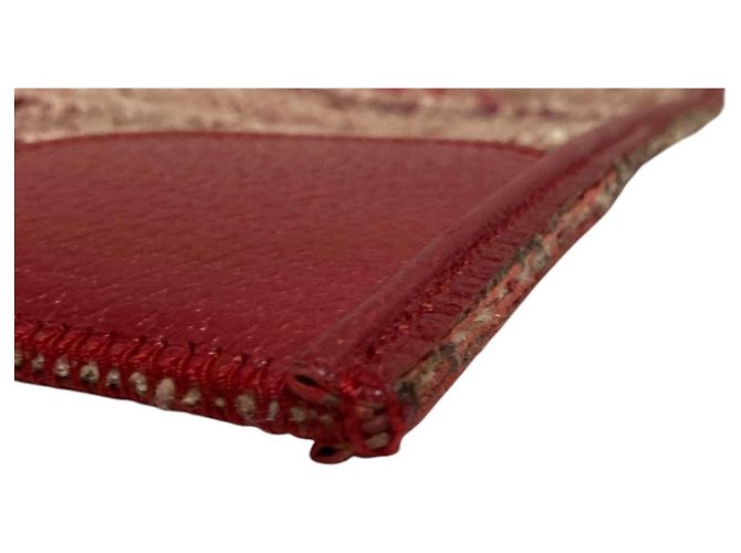 Borsa in tweed Prada con placca logo triangolare Rosso - vista 5