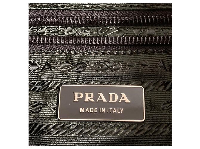 Borsa in tweed Prada con placca logo triangolare Rosso - vista 8