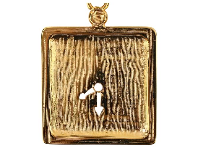 Céline Collana lunga CELINE Vintage con motivo orologio D'oro - vista 5