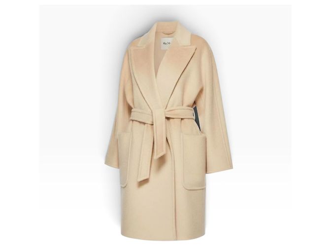 Abrigo Max Mara Crine de Pelo de Camello Beige - vista 2