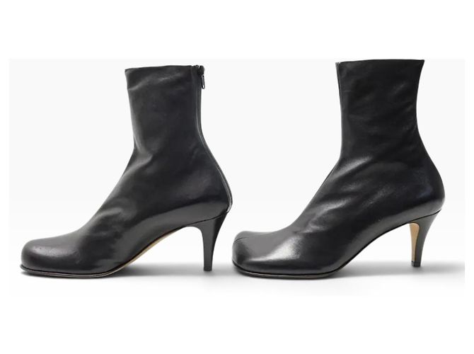 Bottega Veneta Stivaletti in pelle nera Nero - vista 2