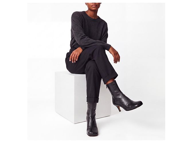 Bottega Veneta Stivaletti in pelle nera Nero - vista 6
