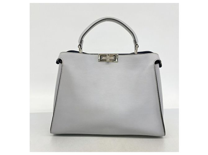 Fendi Peekaboo Essential Handtasche aus Leder Braun - Ansicht 14