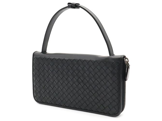 Cartera larga Bottega Veneta Intrecciato Negro - vista 3