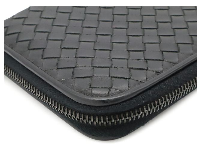 Cartera larga Bottega Veneta Intrecciato Negro - vista 5