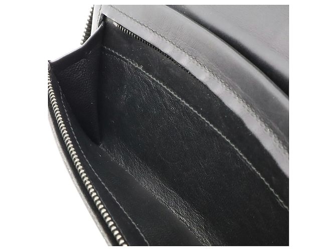 Cartera larga Bottega Veneta Intrecciato Negro - vista 9