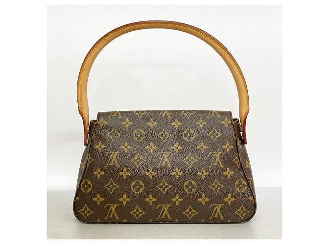 Bolsa de Ombro Louis Vuitton Monogram Mini Looping Marrom - vista 10
