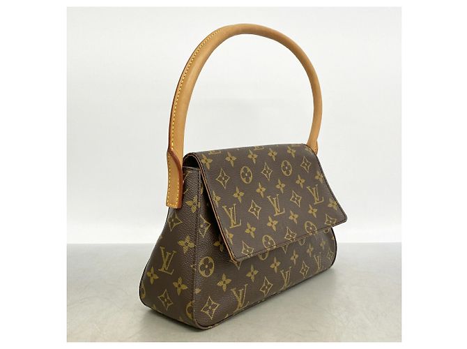 Bolsa de Ombro Louis Vuitton Monogram Mini Looping Marrom - vista 2