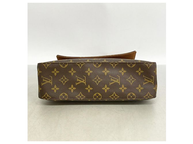 Bolsa de Ombro Louis Vuitton Monogram Mini Looping Marrom - vista 3