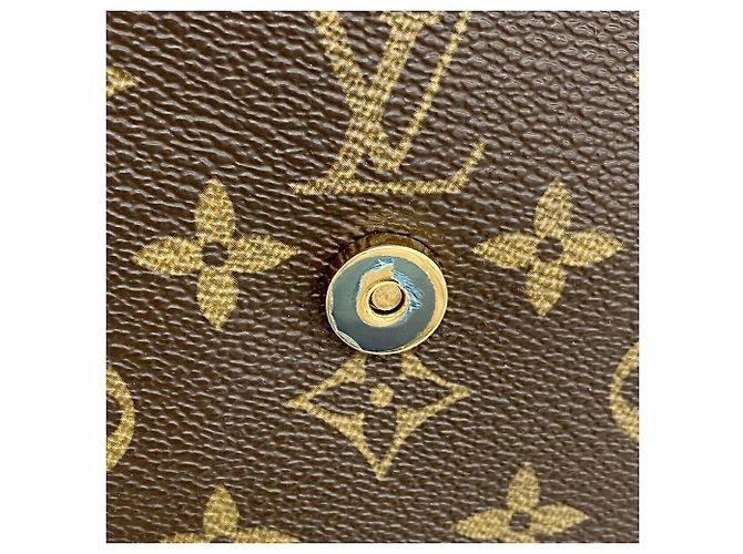 Bolsa de Ombro Louis Vuitton Monogram Mini Looping Marrom - vista 8
