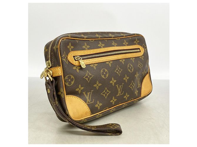 Borsa a Pochette Louis Vuitton Monogram Marly Dragonne GM Marrone - vista 2