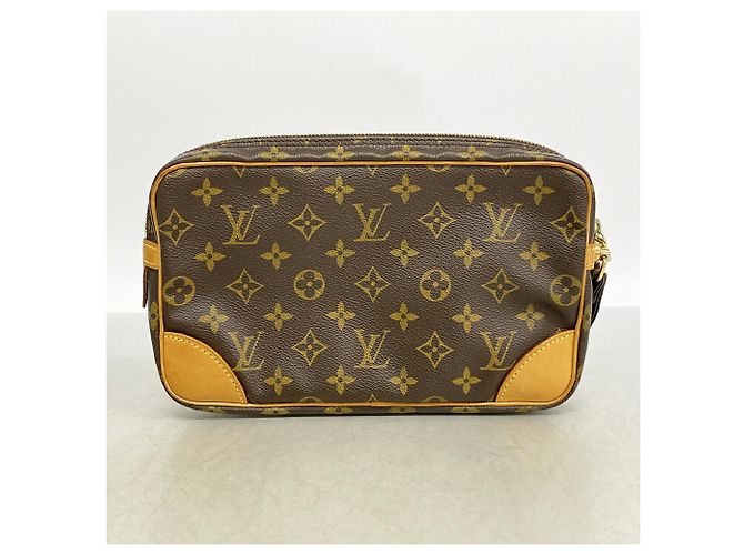 Borsa a Pochette Louis Vuitton Monogram Marly Dragonne GM Marrone - vista 8