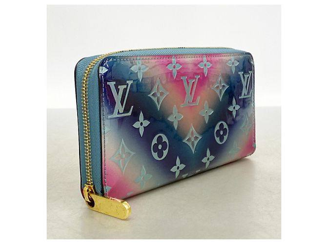 Cartera Zippy Louis Vuitton Vernis Rosa Azul - vista 2