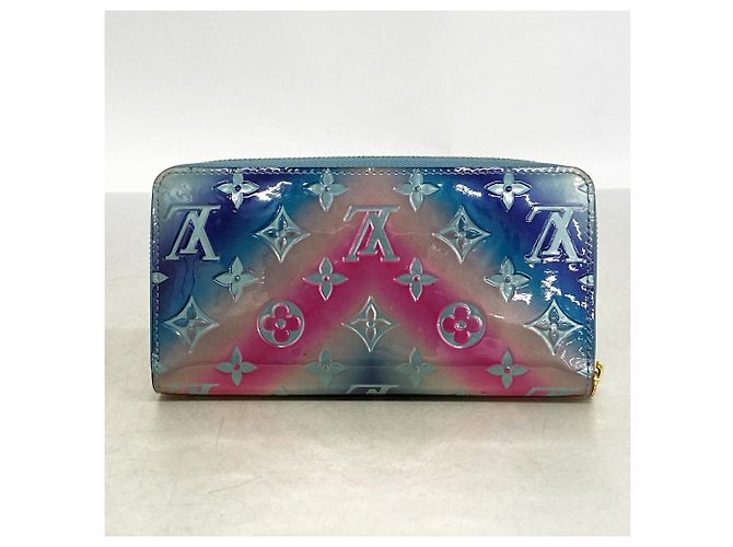 Cartera Zippy Louis Vuitton Vernis Rosa Azul - vista 8