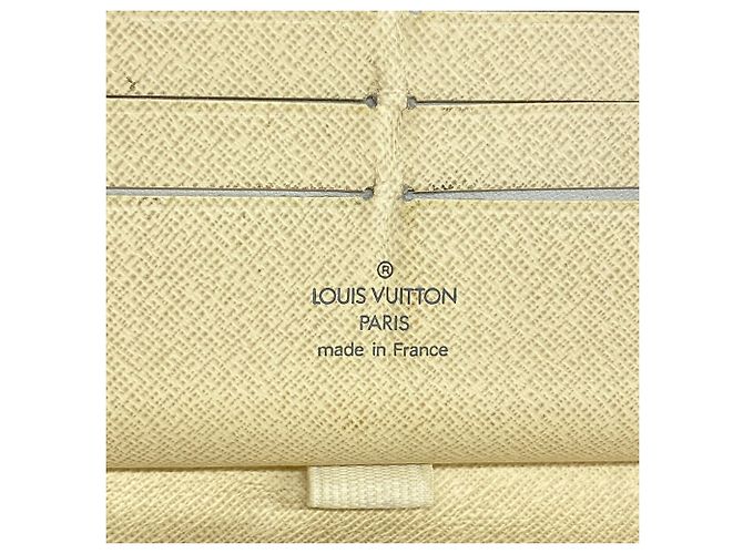 Cartera Larga Louis Vuitton Damier Azur Zippy Organizer Blanco - vista 4