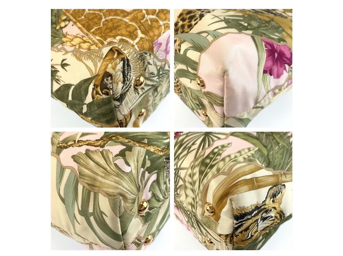 Borsa Tote Salvatore Ferragamo con Stampa Leopardata Marrone Multicolore - vista 4