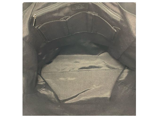 Borsa Tote Salvatore Ferragamo in tela e pelle nera Nero - vista 9