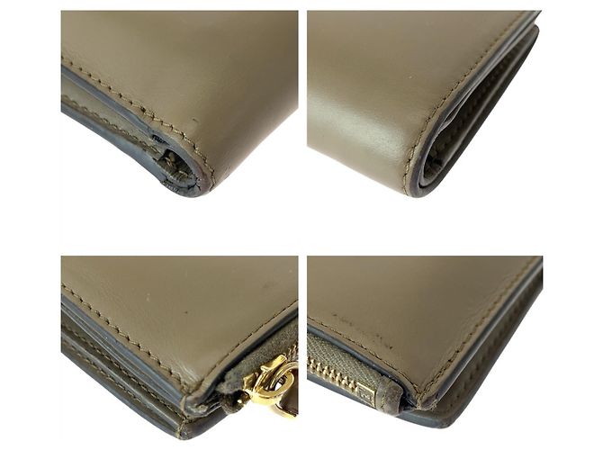 Fendi Roma Beige Leather Bi-Fold Wallet - view 4