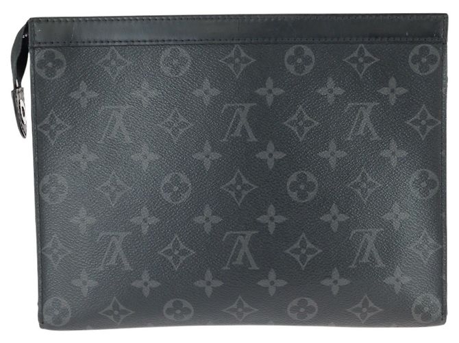 Louis Vuitton Monogram Eclipse Pochette Voyage MM Preto Monograma - vista 2