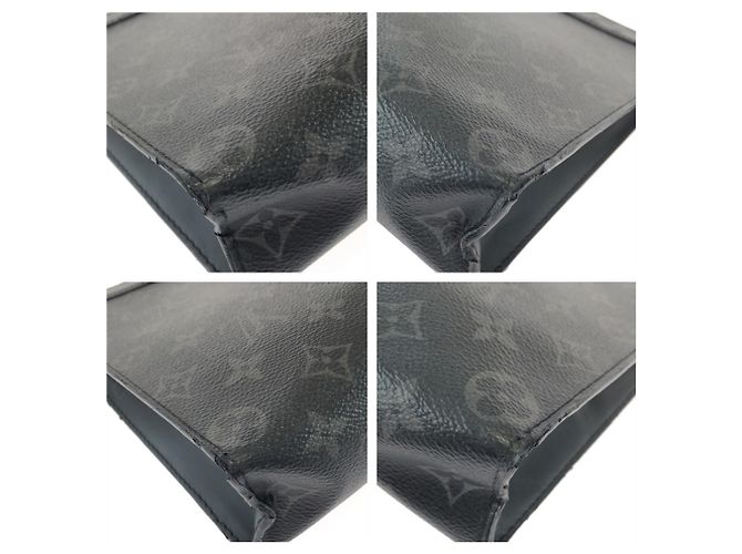 Louis Vuitton Monogram Eclipse Pochette Voyage MM Preto Monograma - vista 3