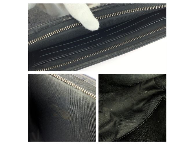 Louis Vuitton Monogram Eclipse Pochette Voyage MM Preto Monograma - vista 7