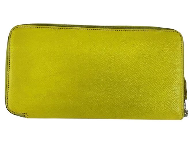 Azap Hermès Cartera larga Hermes de piel Epsom Amarillo - vista 2