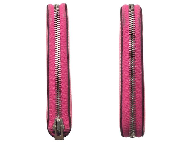 Hermès Cartera larga HERMES Azap en Pink Rose Tyrien Rosa - vista 5