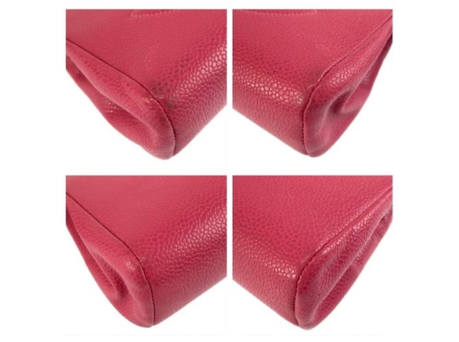 Necessaire in pelle rosa Chanel Coco Mark - vista 4